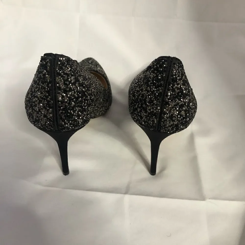 VINCE CAMUTO Olson Crystal Glitter Embellished Pointed Toe Stiletto Pump